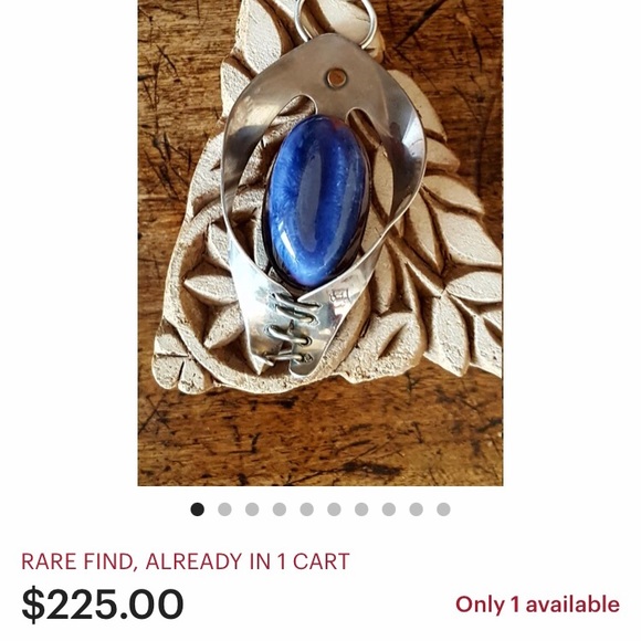 RARE PETER EIN-HOD STERLING SCULPTURAL BROOCH PENDANT.MID CENTURY MODERN - Picture 9 of 10